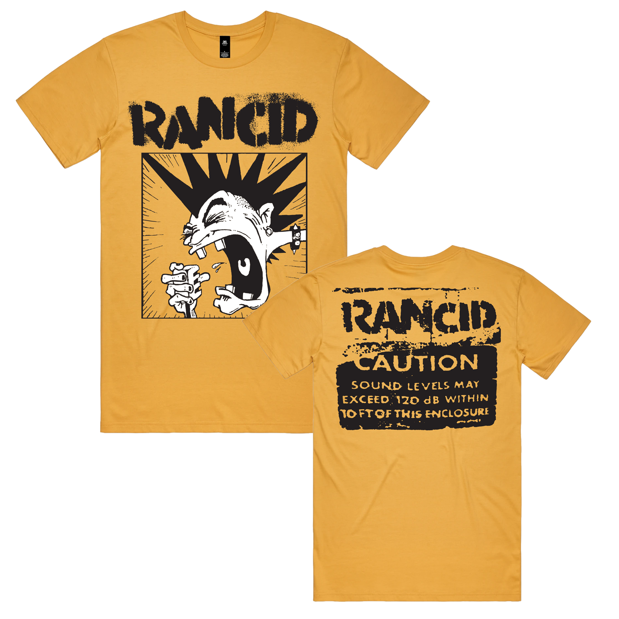 Rancid (Screaming Mohawk Mustard) T-Shirt – Rancid EU/UK Store
